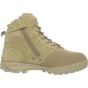 5.11 HRT Advance Men's Tactical Boot Low Side Zip, Coyote Brown Suede